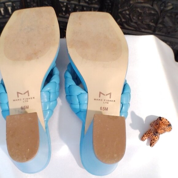 Womens Marc Fisher Blue Sandals Size 6.5 - Picture 4 of 7